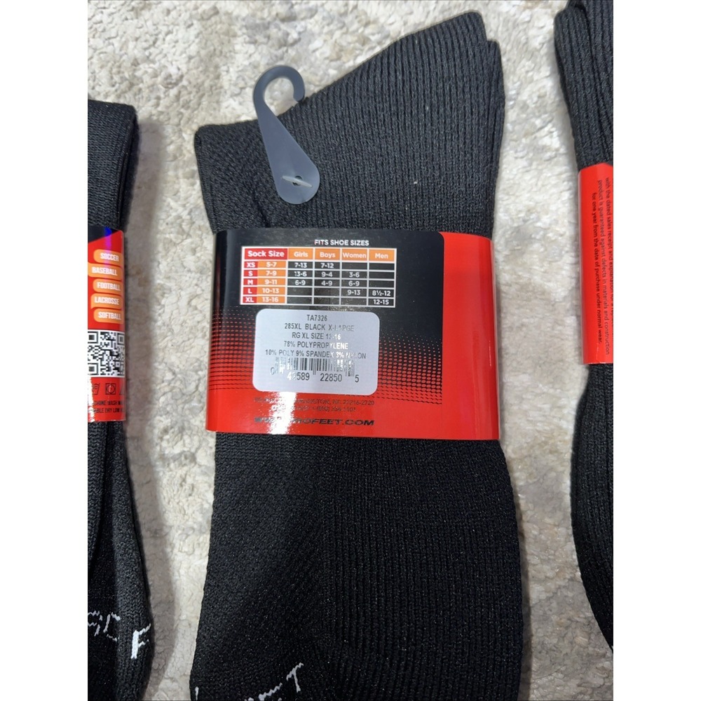ProFeet Multi Sport Maximum Performance Over The Calf Socks Black Size 13-16 XL - Picture 3 of 5